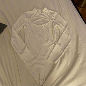 Forever 21 Ribbed Cutout Bodysuit